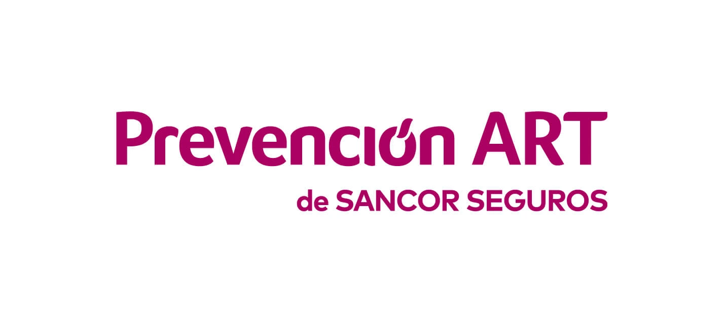 Logo de Prevención ART, aseguradora de riesgos del trabajo líder en Argentina, con su característico diseño corporativo en tonos azules
